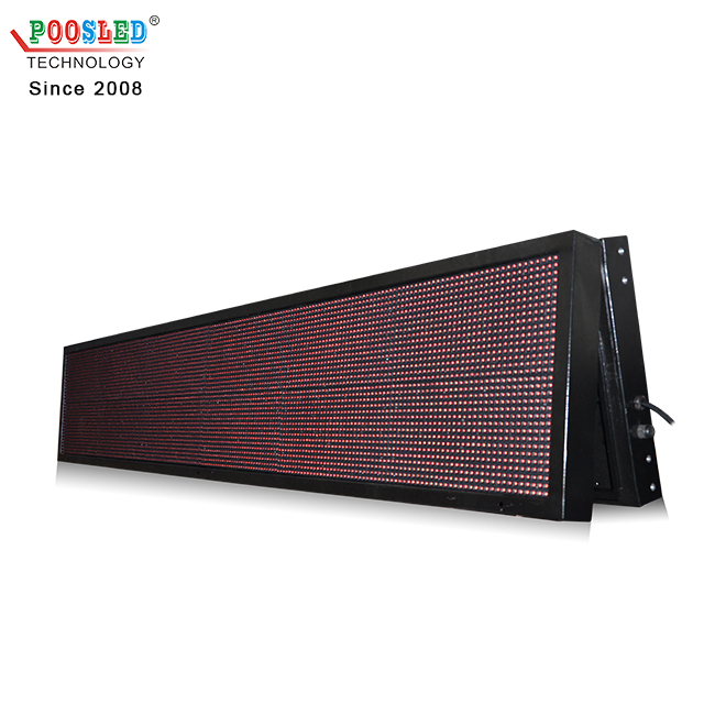 2 Years Warranty Wireless Control P10 Single Red Led Message Moving Display outdoor advertising LED display