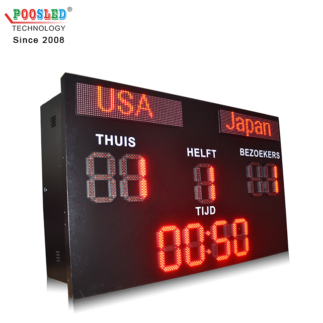 Professional Wholesale 10 Inch Outdoor Single Red Led Football Scoreboard