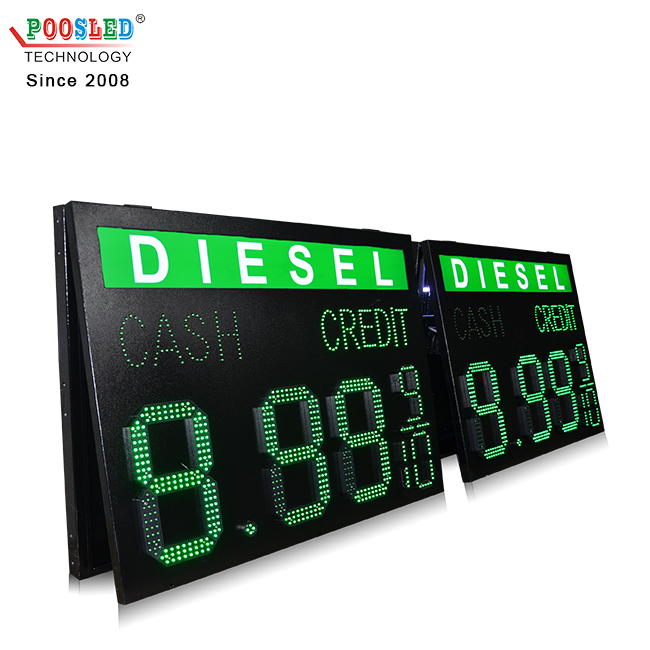 12 Inch Green 8.88 9/10 DIESEL Led Gas Signs With Lighting Box - Buy ...