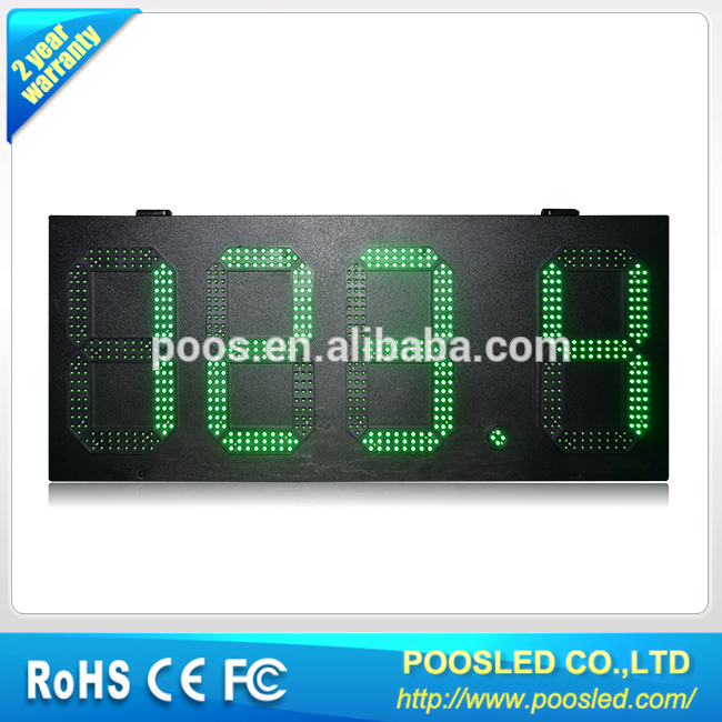 Factory Directly Provide IP53 18'' High Brightness Green 888.8 Led Oil Price Sign