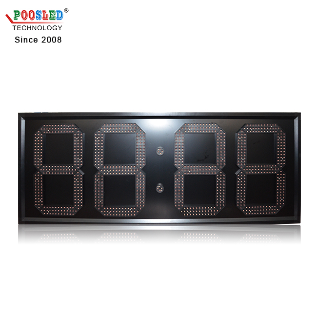 Hot Sale 15 Inch 88:88 High Brightness Red GPS Led Digital Wall Clock