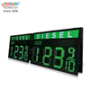 High Brightness 18 Inch Green DIESEL 8.88 9/10 Gas Station Led Price Display
