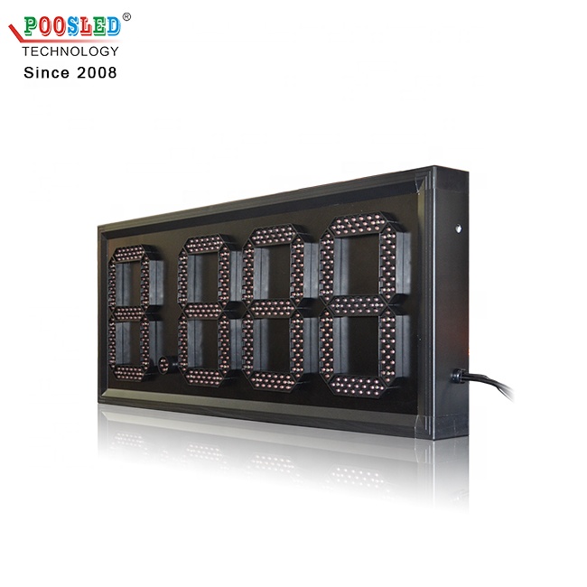 New Arrival 10 Inch Red 8.888 Aluminum Gas Station Led Sign