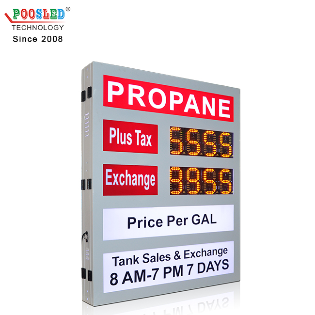 New Arrival Waterproof 6'' Yellow 8.8.8.8 PCB Led Oil Price Display Screen