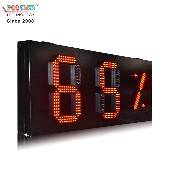 New Design 10'' Red Outdoor Digital Led Display Board Humidity Sign