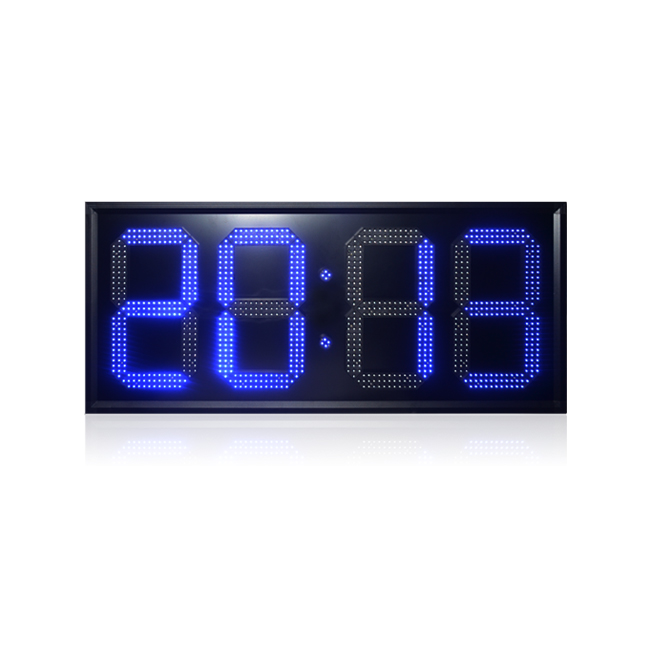 High Quality 15 Inch Single Blue Remote Control Led Wall Clock
