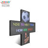 Special Design Indoor P7.62 RGB Led Cross Sign LED Display Board for Pharmacy