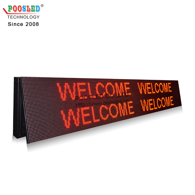 Hot Sale IP53 Waterproof P10 9x3 Red Led Message Board