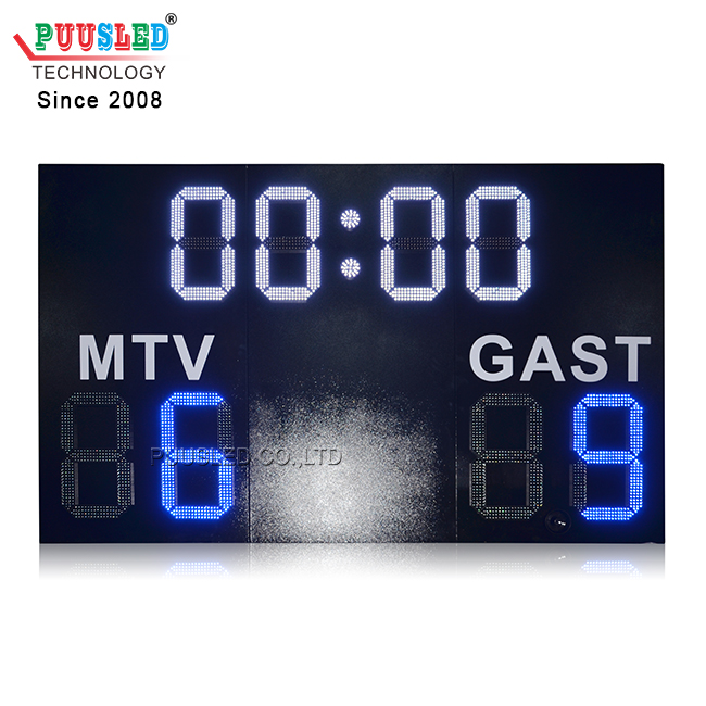 Outdoor Waterproof LED 7 Segment Digital Football Scoreboard For Football Games