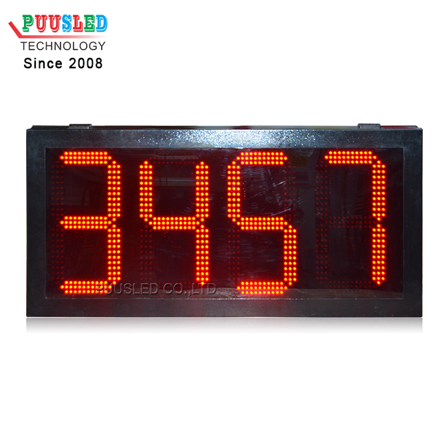 Outdoor 12inch PCB digit number led gas price sign 8888 gas station led price display