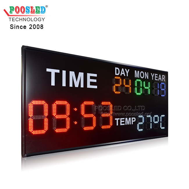 3 Function LED Digits Sign with 4 Colors Digits RF Remote Control LED Sign Used in Indoor