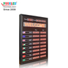 Multifunction Exchange Rate Board Red Nixie Tube Sign with Scrolling Sign Magnetic Label