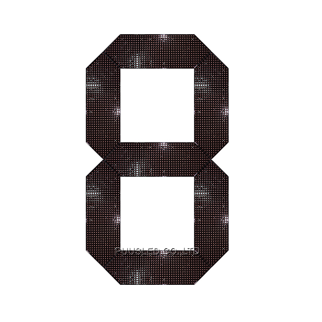 Outdoor 64 Inch LED Digital Number 7 Segment Large Size Digit Module