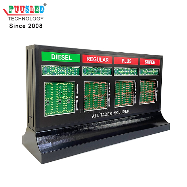 Factory Price Double Side PCB Digital Number LED Pump Topper LED Gas Price Signs for Gas Station