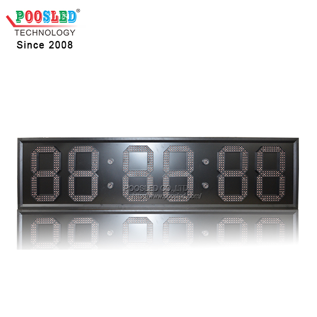12 Inch Red LED Clock Light Weight Aluminum Frame IP53 Indoor Using LED Timer Buy Led Clock