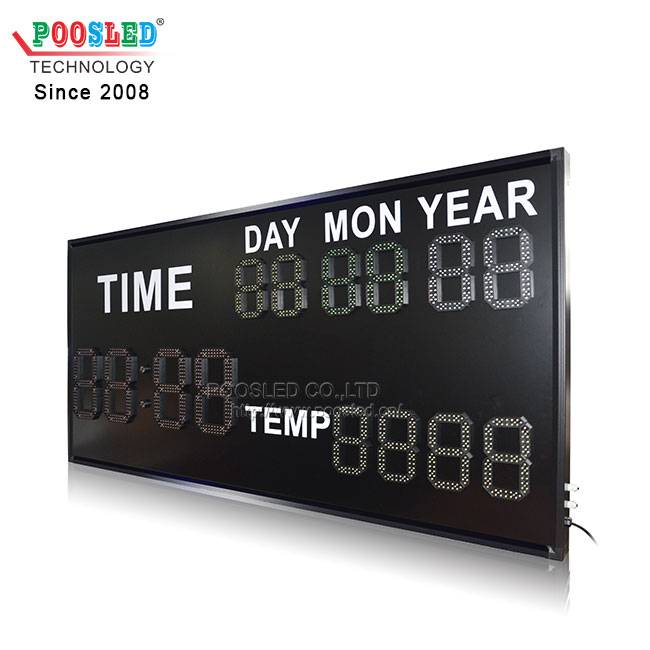 3 Function LED Digits Sign with 4 Colors Digits RF Remote Control LED Sign Used in Indoor