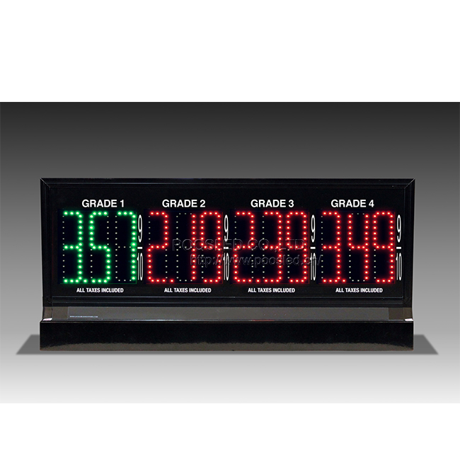 Popular Led Double-sided 3-Grade Pump Topper LED Price Signs