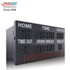 New Type LED Digit Module iron Cabinet Outdoor LED Football Scoreboard with Scrolling Sign Soccer Scoreboard
