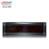 2.3 Inch Red Nixie Tube LED Clock Light Weight Aluminum Frame IP53 Indoor Using LED Timer