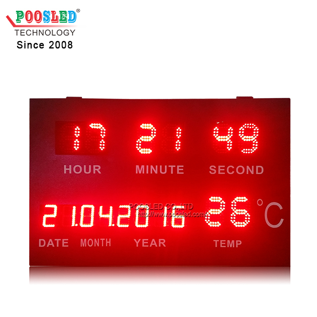 12 Years Experience LED Sign Manufacturer Wholesale Time & Temp Sign